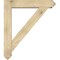 Ekena Millwork Traditional Arts and Crafts Rough Sawn Bracket w/ Offset Brace, Douglas Fir, 8"W x 42"D x 48"H BKT0806X42X48TRA03RDF - alternate 3